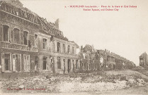 Place de la Gare et cité Dufour en ruines