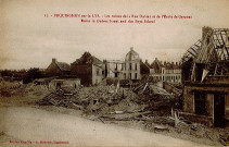 Ruines de la rue Dubiez et de l'école de garçons