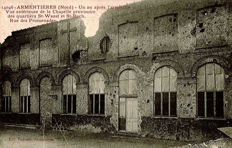 Vue extérieure de la Chapelle provisoire