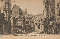 Rue de la Lys en ruines