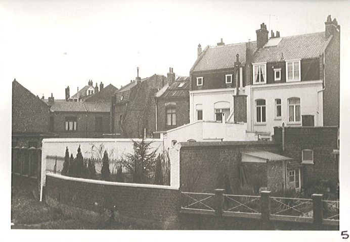 Rive gauche de la Lys pendant les travaux de comblement, centre-ville