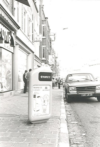 Borne de propreté en centre-ville
