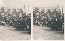 Lâcher de pigeons au centre-ville par une société colombophile