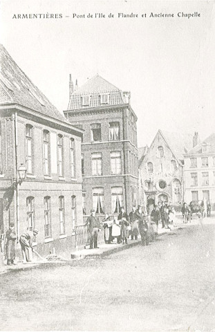 Pont de Flandre et chapelle de l'hôpital Sainte-Catherine