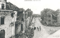 Rue de la Gare en ruines