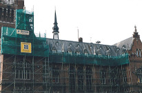 Hôtel de ville et beffroi en travaux