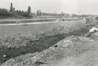 Travaux de comblement de la Lys et pose d'un collecteur derrière le complexe sportif