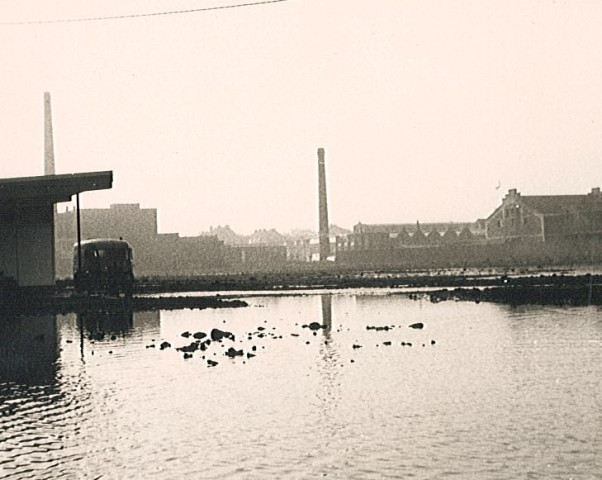 Débordement de la Lys à proximité de l'abattoir lors des inondations