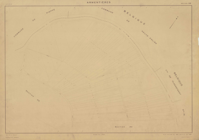 Cadastre : plan cadastral.