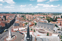 Vue aérienne du centre-ville