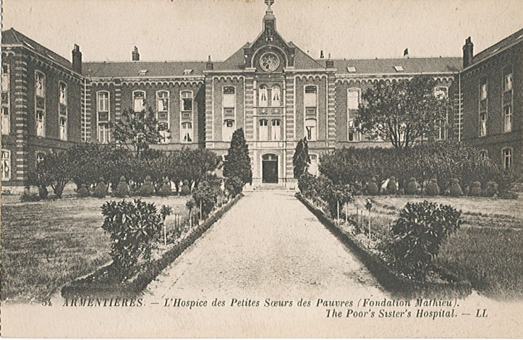 Façade de l'hospice des Petites Sœur des Pauvres