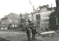 Destruction des bâtiments de l'hôpital