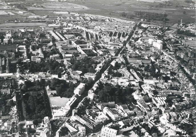 Vue aérienne de la rue Nationale