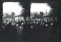 Visite officielle du ministre André Breton pour l'inauguration de la Goutte de Lait / fondation Mahieu