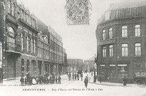 Rue d'Ypres et entrée de l'usine à gaz