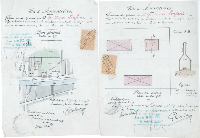 Entreprise L'enfant : dossier d'installation classée.