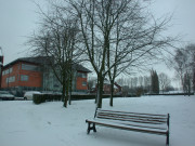 Quai de Dérivation sous la neige