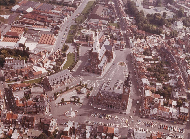 Vue aérienne du centre-ville