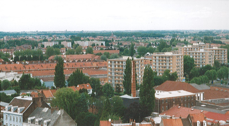 Vue aérienne sur le quartier Île-de-Flandre