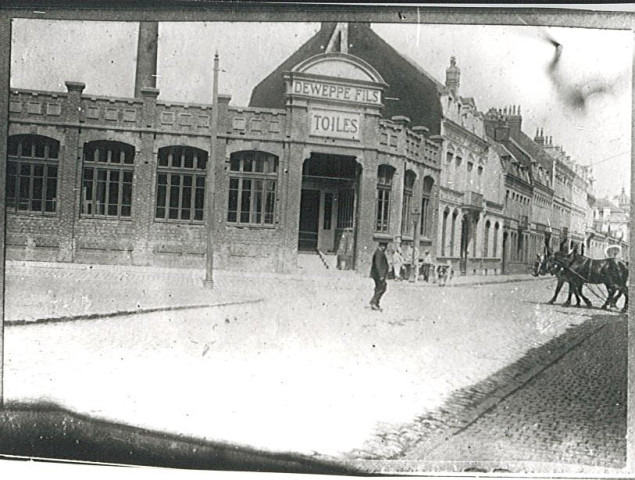 Maison de commerce de la fabrique de toile Deweppe Fils