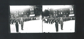 Cérémonie sur la Grand'Place pour la remise de la Croix de guerre