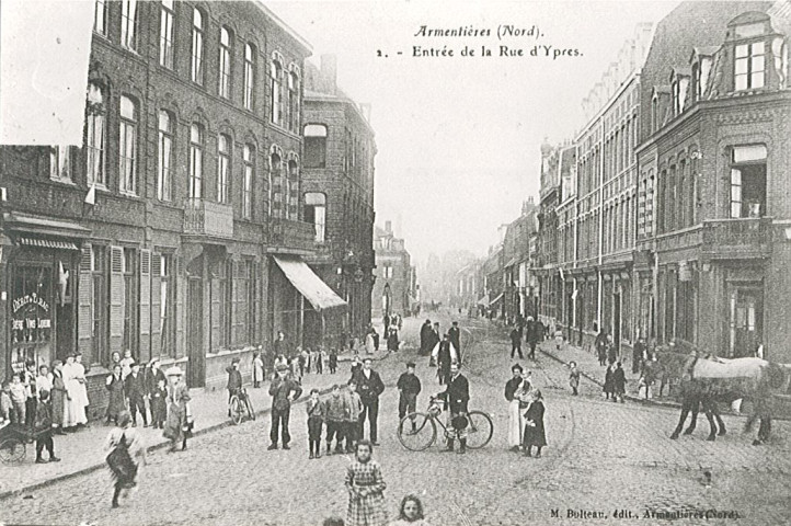 Entrée de la rue d'Ypres