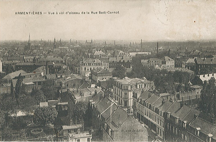 Vue aérienne de la rue Sadi Carnot