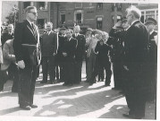 Visite officielle du président de la république Vincent Auriol, remise de la légion d'honneur à Georges Vankemmel