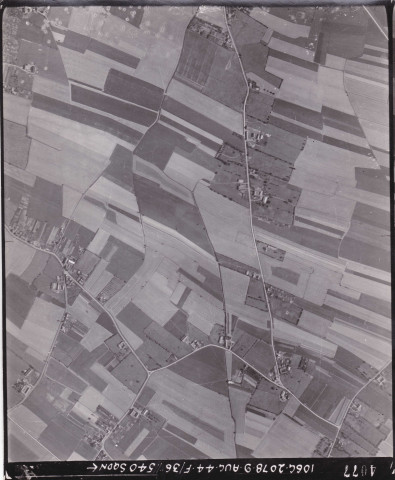 Vue aérienne après les bombardements de juin 1944