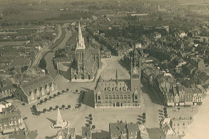 Vue aérienne du centre-ville