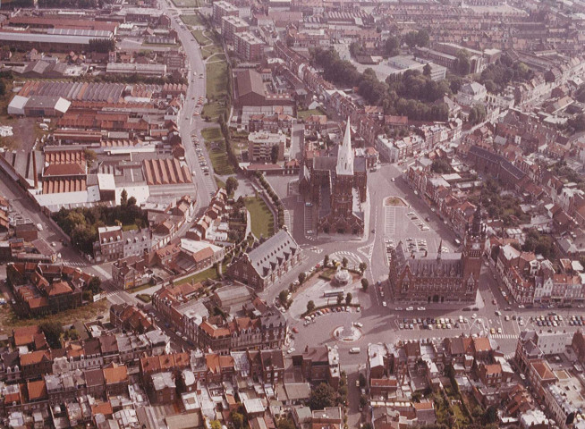 Vue aérienne du centre-ville