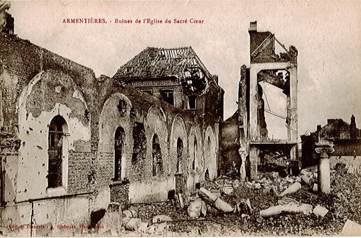 Église du Sacré-Cœur en ruines