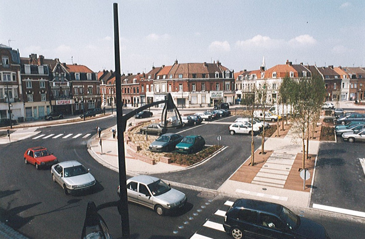 Place Jules Guesde après travaux de réaménagement