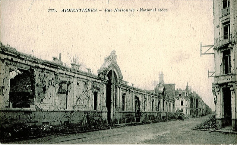 [Maison de commerce Hurtrel-Béghin] en ruines