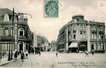 Entrée de la rue de Lille et épicerie Salomé et pharmacie universelle