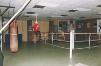 Salle de boxe française aménagée dans l'ancien abattoir au complexe sportif Léo Lagrange