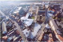 Vue aérienne du quartier de la gare