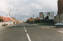 Avenue Léon Blum à la frontière belge