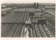 Vue sur les toits du tissage Dufour-Dufour et le cimetière Bonjean