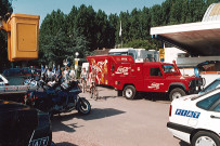 Camions « Coca-Cola », préparatifs du tour de France