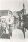 Vue sur la Lys et l'église Saint-Vaast