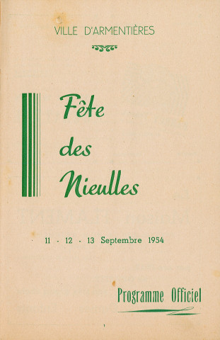 Fête des Nieulles : programme.