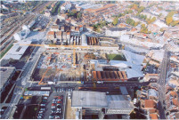 Vue aérienne du quartier de la gare