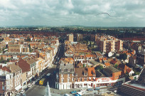 Vue aérienne de la rue de Dunkerque et de la rue des Fusillés