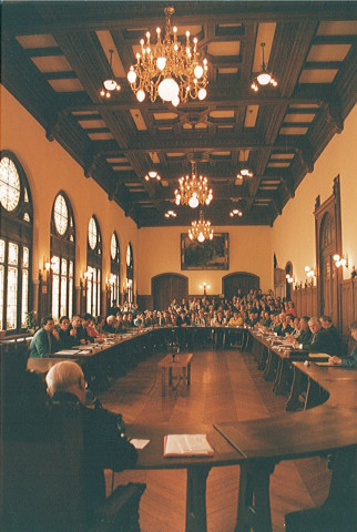 Salon d'honneur ou grand salon au deuxième étage de l'hôtel de ville