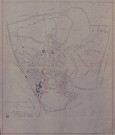 Plan des destructions des bombardements de mai 1940 et juin 1944.