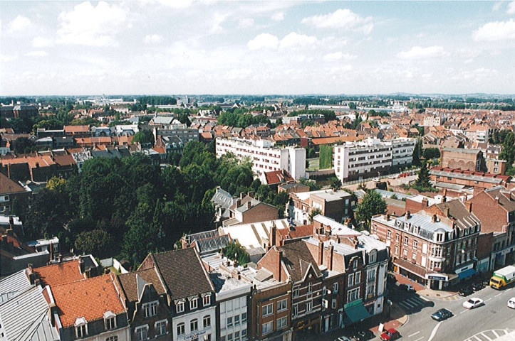 Vue aérienne du centre-ville