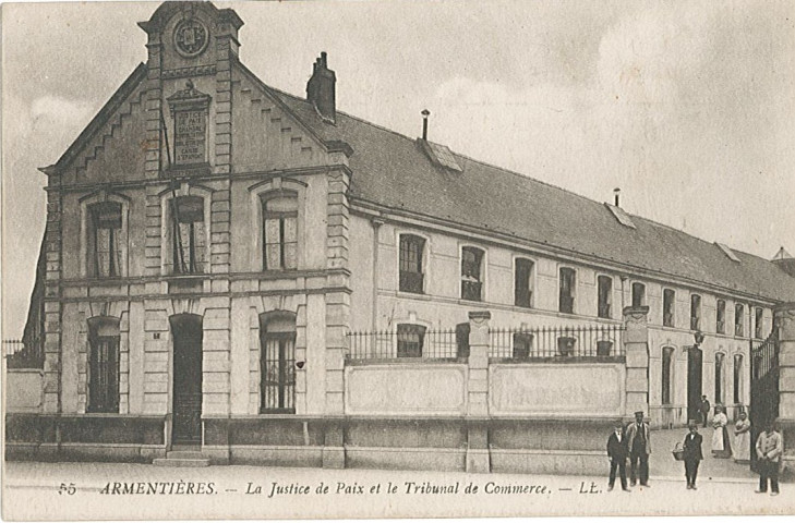 Justice de paix et le Tribunal de Commerce (Chambre de commerce), Caisse d'épargne et bibliothèque