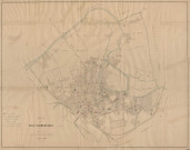 Plan des égouts, canalisations d'eau, rivières existantes et bouches d'incendie.