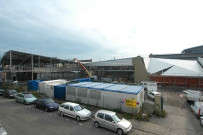 Chantier de construction de la médiathèque l'Albatros